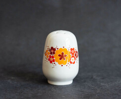 Alföldi retro porcelain bella salt shaker - orange canteen pattern