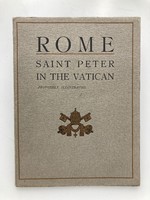 Rome Saint Peter in the Vatican - antik olasz útikönyv 1924-ből, 110 fényképpel