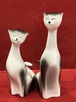 Couple of porcelain cats from Raven House