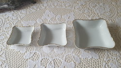 3 darabos Schirnding Bavaria porcelán köretes tálka