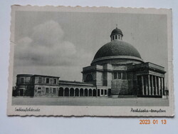 Régi képeslap: Székesfehérvár, Prohászka-templom (1944)