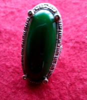Silver ring with semi-precious stones 925, large size