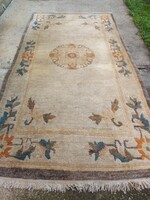 180 x 95 cm kézi csomózású antik Kínai szőnyeg eladó