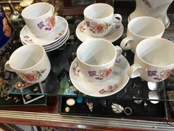 Alföldi porcelain coffee set, 6 persons, unused.