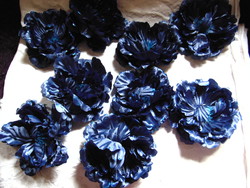 Kék virág dekorációs dísz