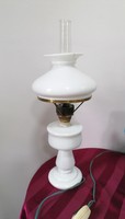 Table kerosene lamp converted to electric