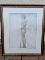 Izsák Perlmutter Nude Male Figure