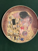 Gustav Klimt the kiss porcelain wall plate
