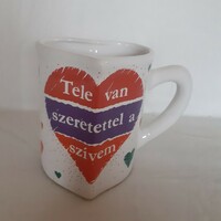 Heart-shaped mug