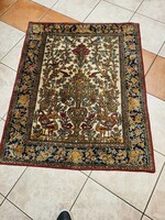 Szép mintájú 90x130 cm pamutselyem perzsa szőnyeg BFZ_244