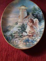 Bradex antique oval certified Christmas wall plate