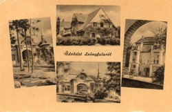 046 - Running postcard, original (not reprint edition) maiden village