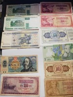 11 old banknotes