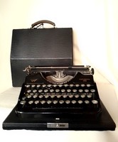 Old antique continental 340 mechanical typewriter with brushes and pad, in wonderful condition, works
