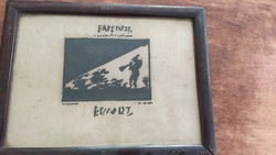 (K) interesting small painting from the 1920s also for parcel machine with 28x21 cm frame