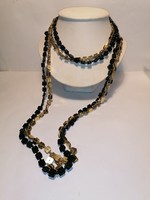 Gold and Black Sequin Necklace (767)