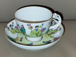 Antique Herend Chinese pattern chung vert coffee cup and saucer