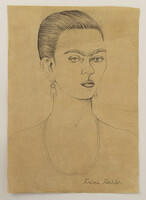 Frida Kahlo drawing with certification