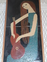 Bolbáné Szeles Magda iparművészeti kerámia falikép