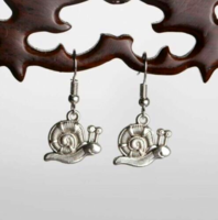 Silver-plated snail earrings 240