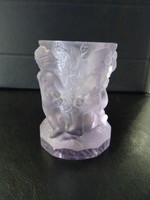 Kurt schlevogt very nice antique flawless putto small vase candle holder.