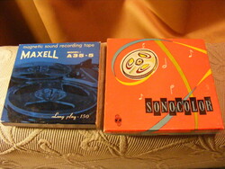 Maxell A35-5 és Sonocolor orsós magnószalag