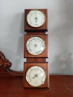 Fischer, Hungarian labeled barometer, thermometer, weather indicator