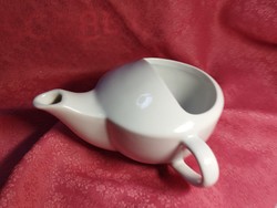 Irregular porcelain cup with handle