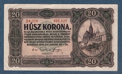 20 Korona 1920 sorszám között Pont  EF- aUNC