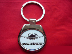 Wartburg oval metal keychain