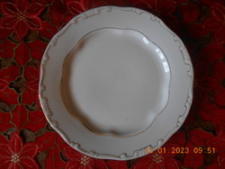 Zsolnay arany tollazott lapos tányér, 24,5cm