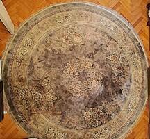 Kinai selyem szőnyeg kerek 244 cm átmérő + 80x140 futó egyforma