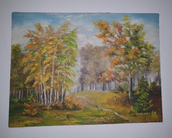Marked Transcarpathian painter, oil on canvas, framed
