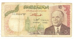5 dinár 1980 Tunézia