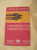 MÁV Nemzetközi menetrend 1983-1984