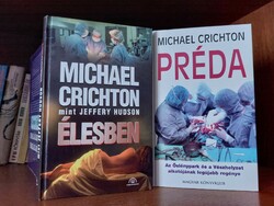 Michael Crichton Live + Prey - 2 rare books in one