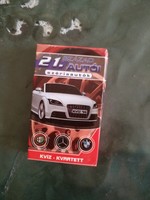 Xxi. Century cars, series cars, card game, negotiable