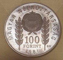 100 Forint emlékérem, 1981