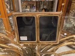 Silver double picture frame (i./45) (Gk34)