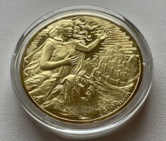 66T/16. From HUF 1! 925 silver (39 g) opera commemorative medal covered with 24K gold! Wagner: the treasure of the Rhine