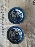 Kék keleti mintás porcelán csésze alj Willow  / szerelemmadaras dekor  ( teás - kávés )