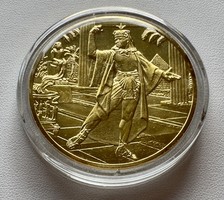 66T/12. From HUF 1! 925 silver (39 g) opera commemorative medal covered with 24K gold! Verdi: Aida