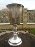 Large size antique xix.From the end? Silver cup, cup or goblet, capacity 6 dl, 22.5 cm high