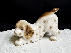 Very cute porcelain dog, dog 13 x 18 cm