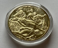 66T/9. From HUF 1! 24K gold plated 925 silver (39g) opera commemorative medal! Wagner: Tristan and Isolde