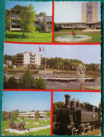 Zánka, Balaton resort town postcard 1988, used