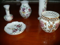 Zsolnay vase, basket, 5 pieces in one