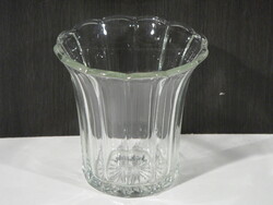 Glass vase with incised decoration for cheap sale