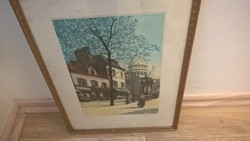 (K) Gustave Henri Marchetti's beautiful picture with a 36x27 cm frame.