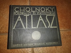 Földrajzi és statisztikai atlasz Cholnoky Jenő Dr. Győző Andor, 1929